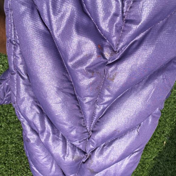 Eddie Bauer Jacket Womens Small Purple 700 Fill Goose Down Quilted Puffer S Coat - Picture 7 of 14